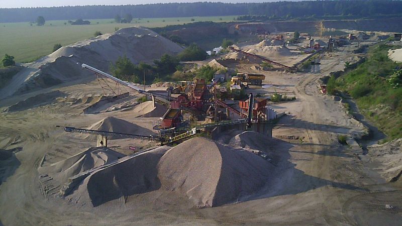 Luftaufnahme Kieswerk Ponickau 1